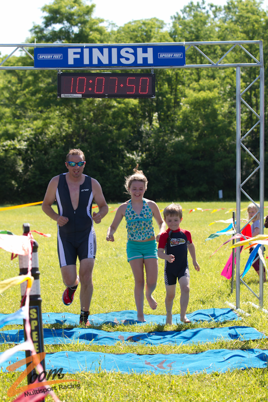 Family at the finish line